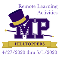 Remote Learning Activities for 4/27 thru 5/1