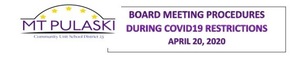 Board Meeting Procedural Changes