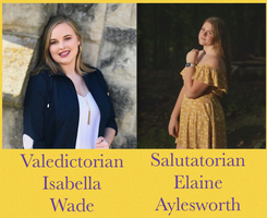 Congratulations to the Class of 2020 Valedictorian & Salutatorian