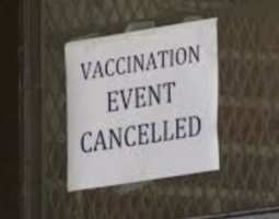 Vaccination Clinic Cancelled