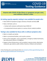 IDPH COVID-19 Testing Guidance