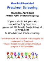 Preschool Screening