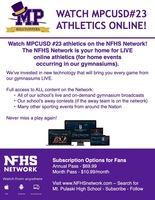 MPCUSD #23 Athletics - Online Subscription-Based Viewing